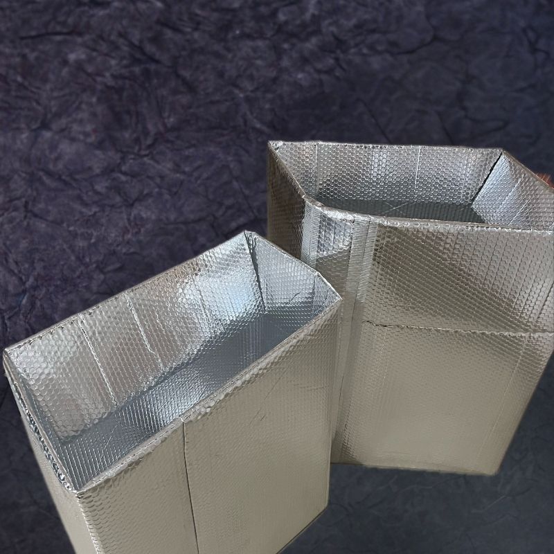 Aluminum insulated ducting for HVAC heating and cooling systems, thermal insulation for industrial applications.