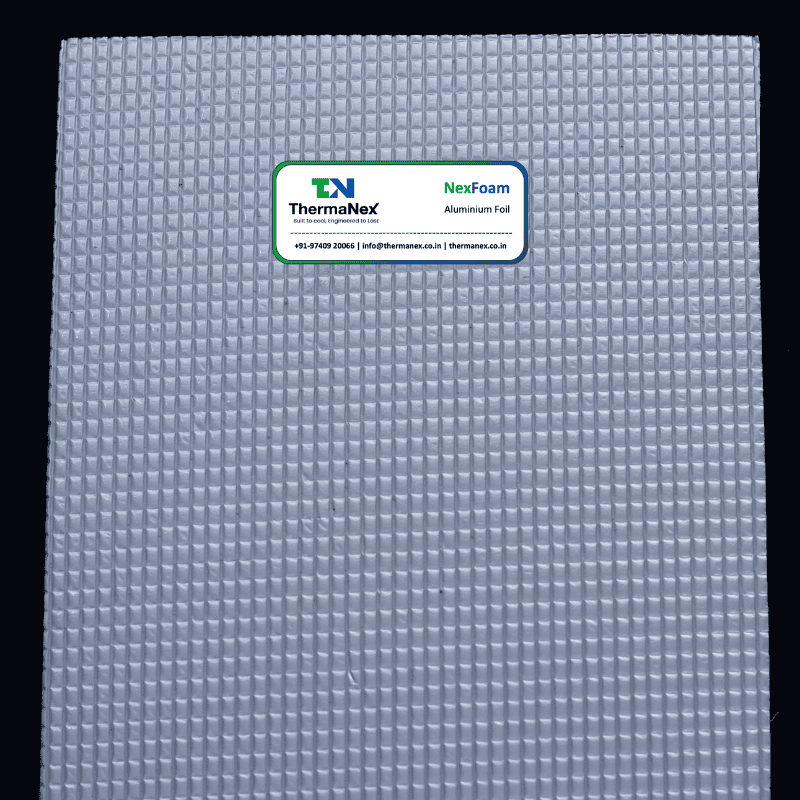 Aluminum foam thermal insulation panel by Therma Nex with NexFoam technology for energy-efficient cooling solutions.