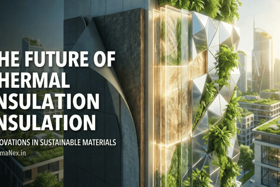 High-performance sustainable building insulation by ThermaNex, incorporating innovative, eco-friendly materials for energy efficiency and environmental conservation in urban architecture.
