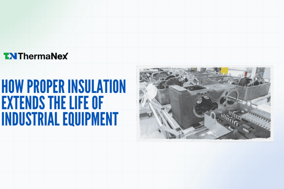 Industrial equipment insulated with Therma Nex materials to enhance durability and efficiency, demonstrating proper insulation techniques for extending equipment lifespan.