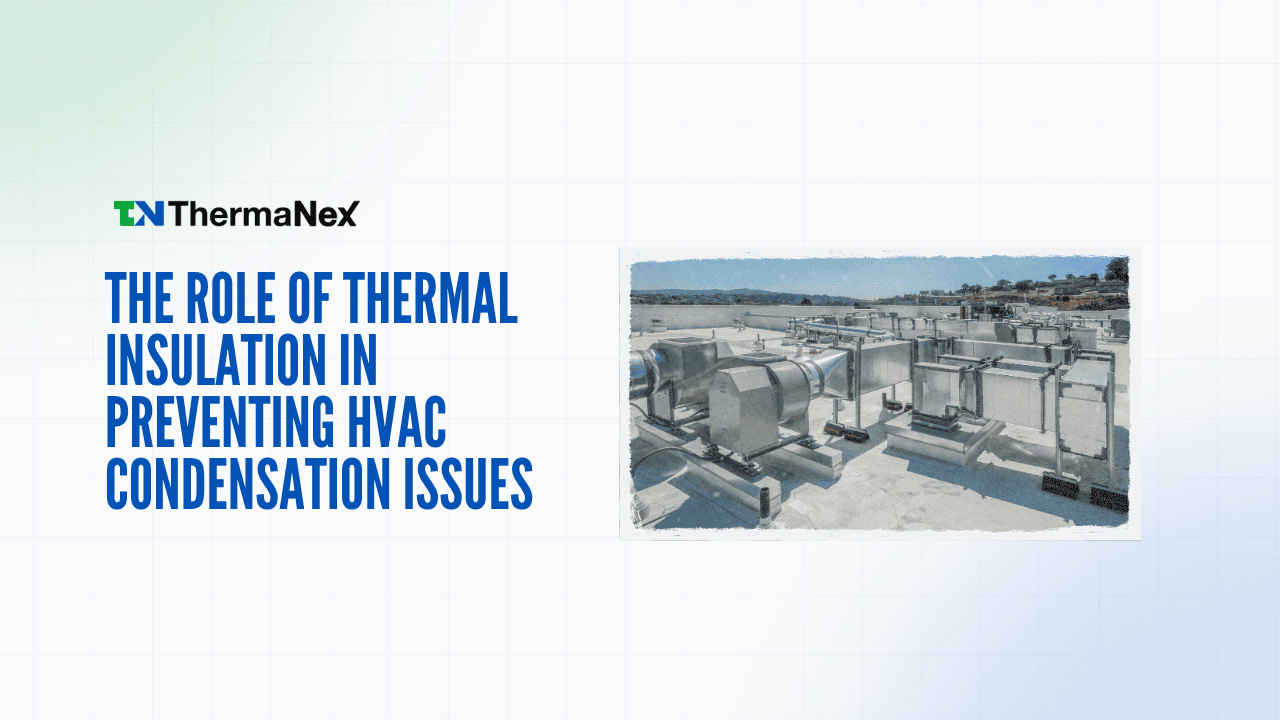 Proper thermal insulation prevents HVAC condensation issues and enhances energy efficiency. Therma Nex offers advanced insulation solutions to maintain optimal indoor climate and reduce moisture probl.