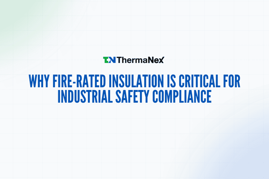 An image showcasing fire-rated insulation materials used in industrial safety applications.