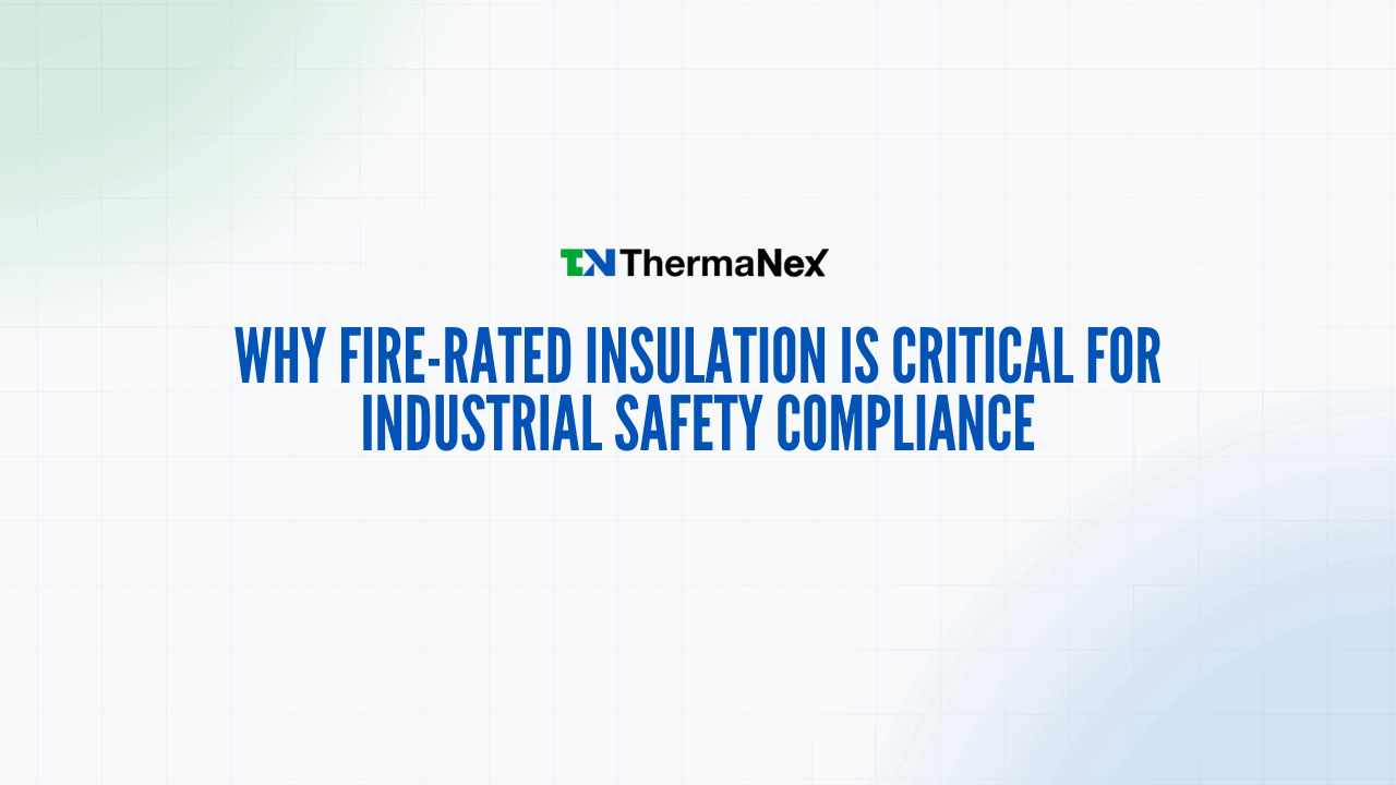 An image showcasing fire-rated insulation materials used in industrial safety applications.